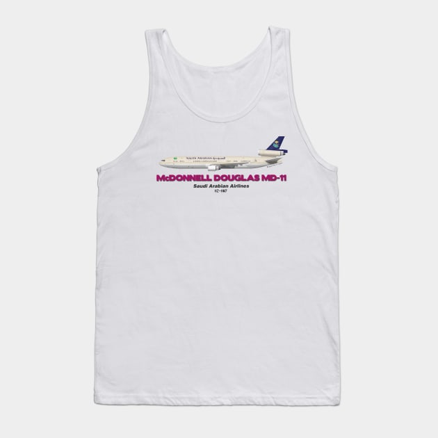 McDonnell Douglas MD-11 - Saudi Arabian Airlines Tank Top by TheArtofFlying